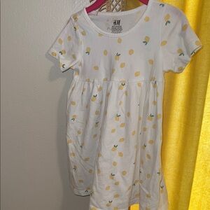 H&M Kids Dress with Yellow Lemon Print